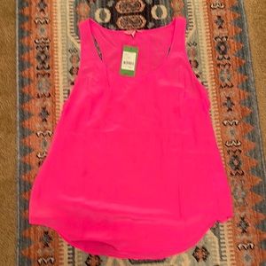 NWT size large Lilly Pulitzer tank top. Silk.